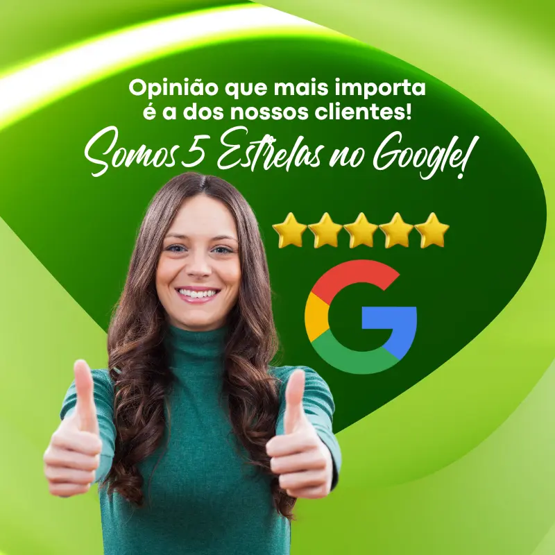 Avaliação do Google com 5 Estrelas